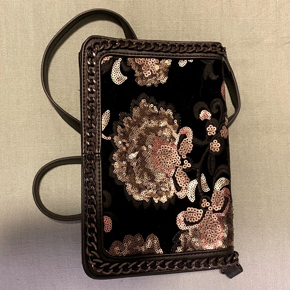 Aldo Velvet/Sequin Handbag